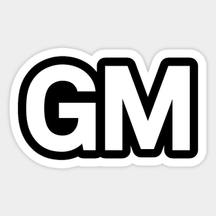 The Bold Logo for a Bright Future: GM Logo Sticker